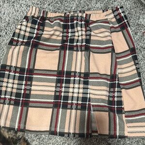 Plaid Tan Skirt